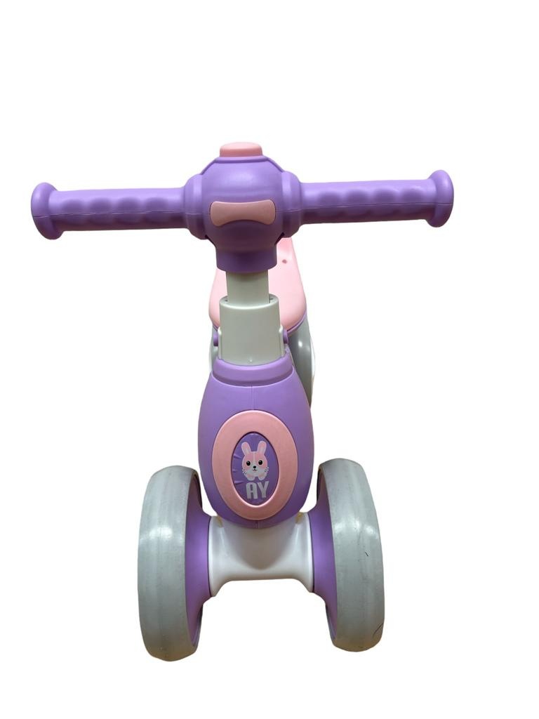 Bicicleta fara pedale pentru copii mici 1-3 ani, cu 4 roti, 211AY roz - 2 | YEO