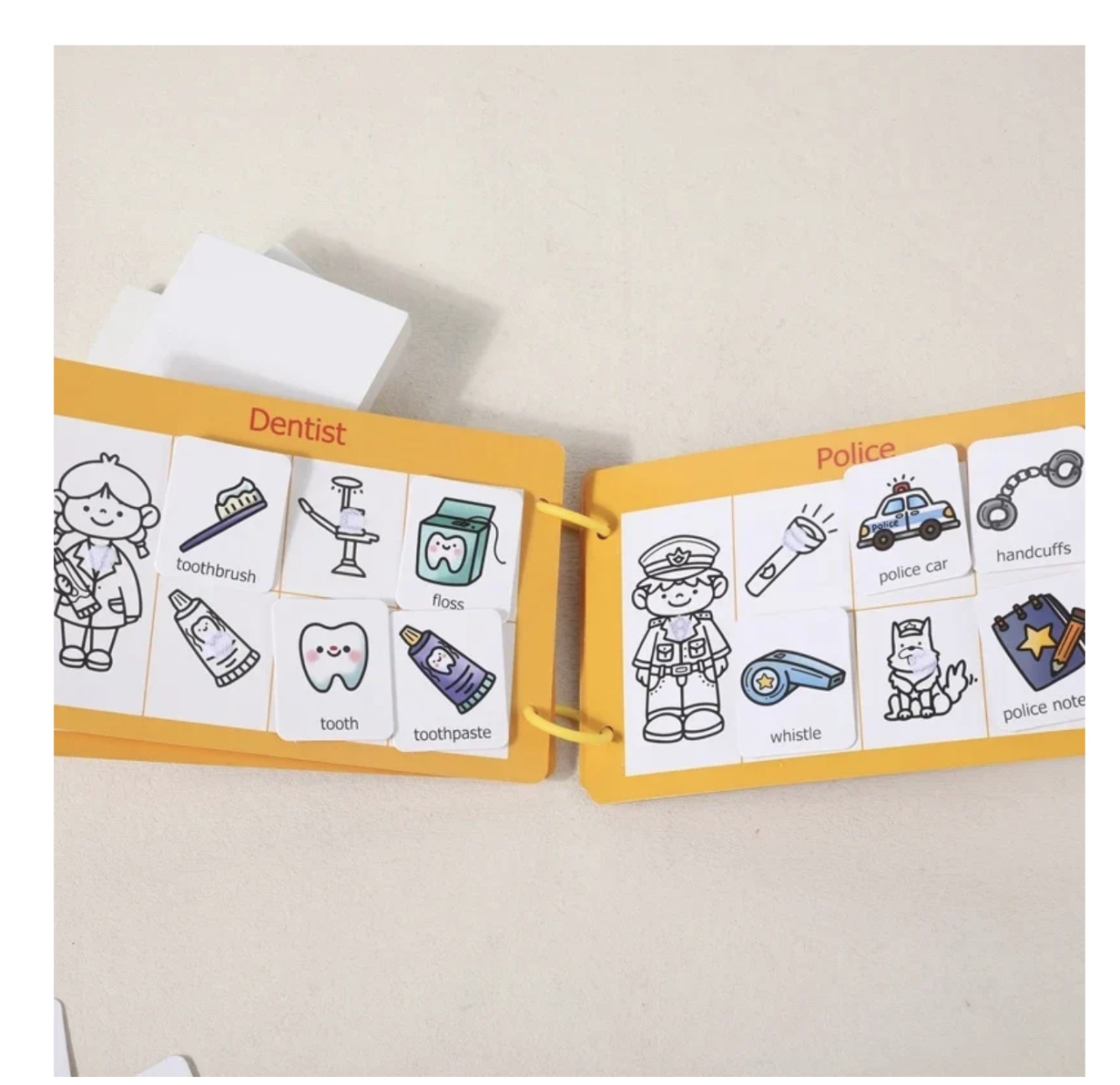 Carte educativa multifunctionala Busy Book Meserii - 3 | YEO