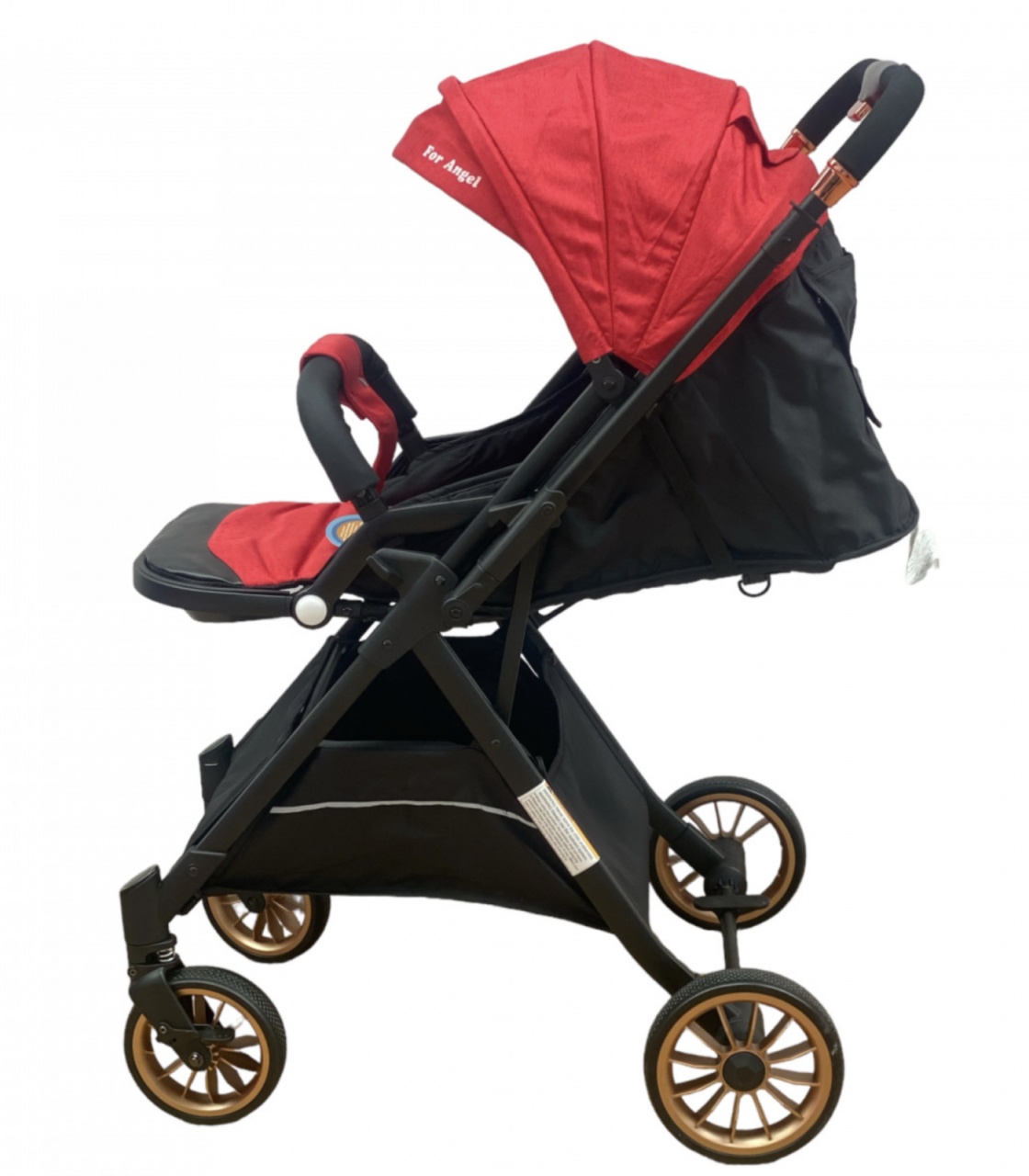 Carucior sport, cu maner reversibil, pliabil si troler, T700 For Angel, Rosu - 3 | YEO