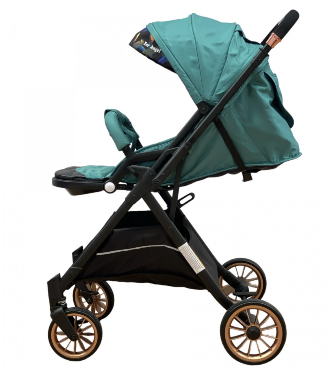 Carucior sport, cu maner reversibil, pliabil si troler, T700 For Angel, Verde - 2 | YEO
