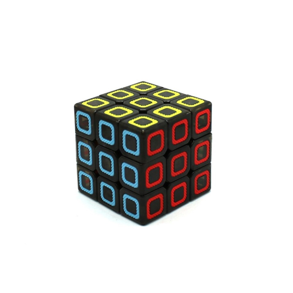 Cub mecanic 3x3x3, Black Transparent, de viteza Speedcube mecanic - 1 | YEO