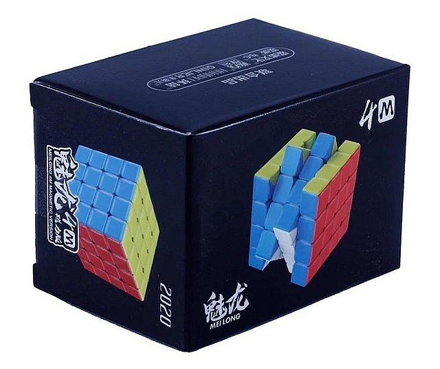 Cub mecanic 4x4x4, 3M Moyu Magnetic Black Line, cu arc, de viteza Speedcube - 3 | YEO