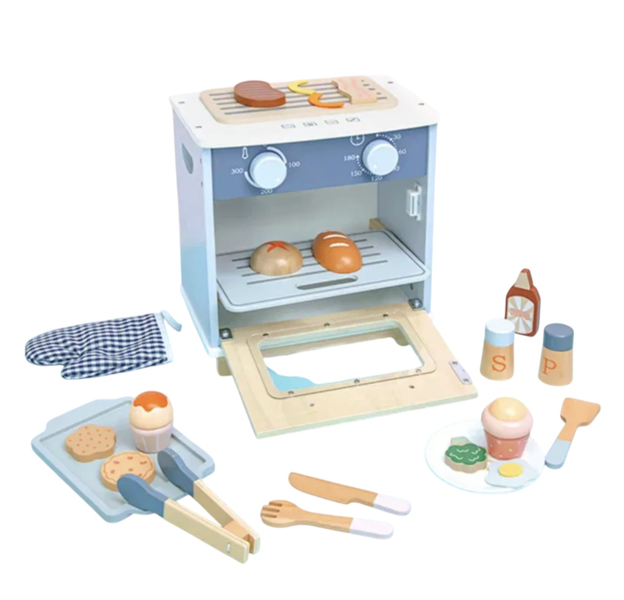 Cuptor de bucatarie pentru copii, My Little Oven, Montessori, din lemn