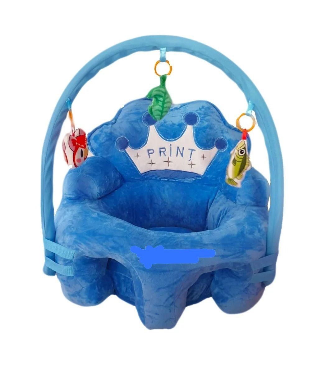 Fotoliu bebe cu spatar si arcada - Printul bleu, din plus