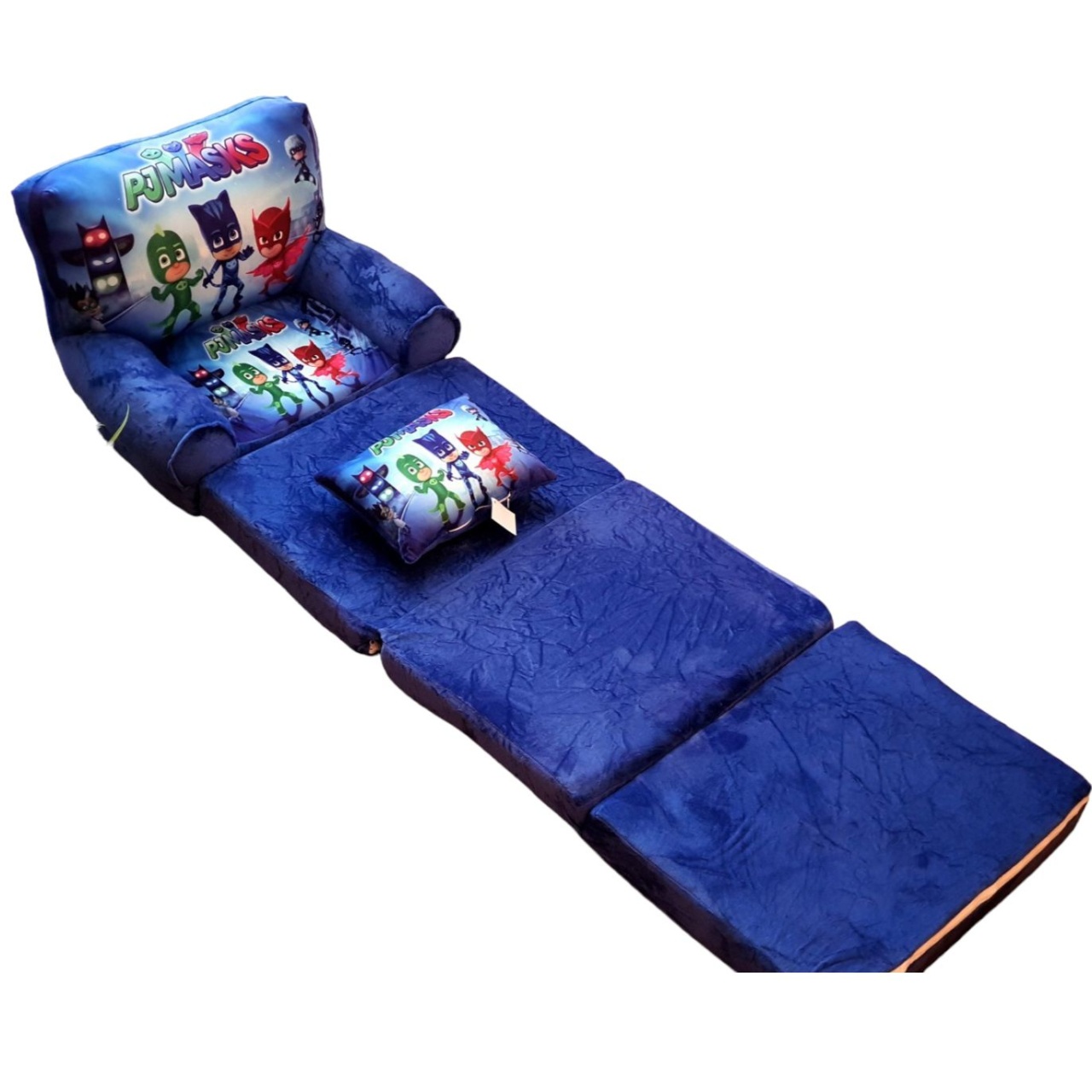 Fotoliu si perna Eroi in Pijamale, cu 4 placi, Extensibil la 150 cm - 1 | YEO