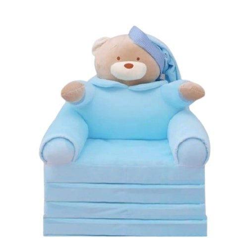 Fotoliu Urs Bleu, cu 4 placi, Extensibil la 150 cm - 1 | YEO