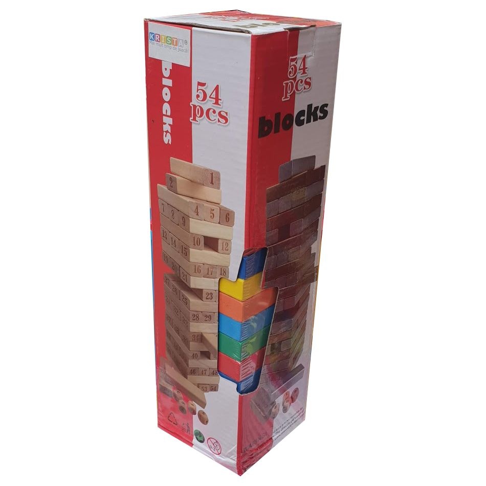 Joc Blocuri Tip Jenga Mare Color - 2 | YEO