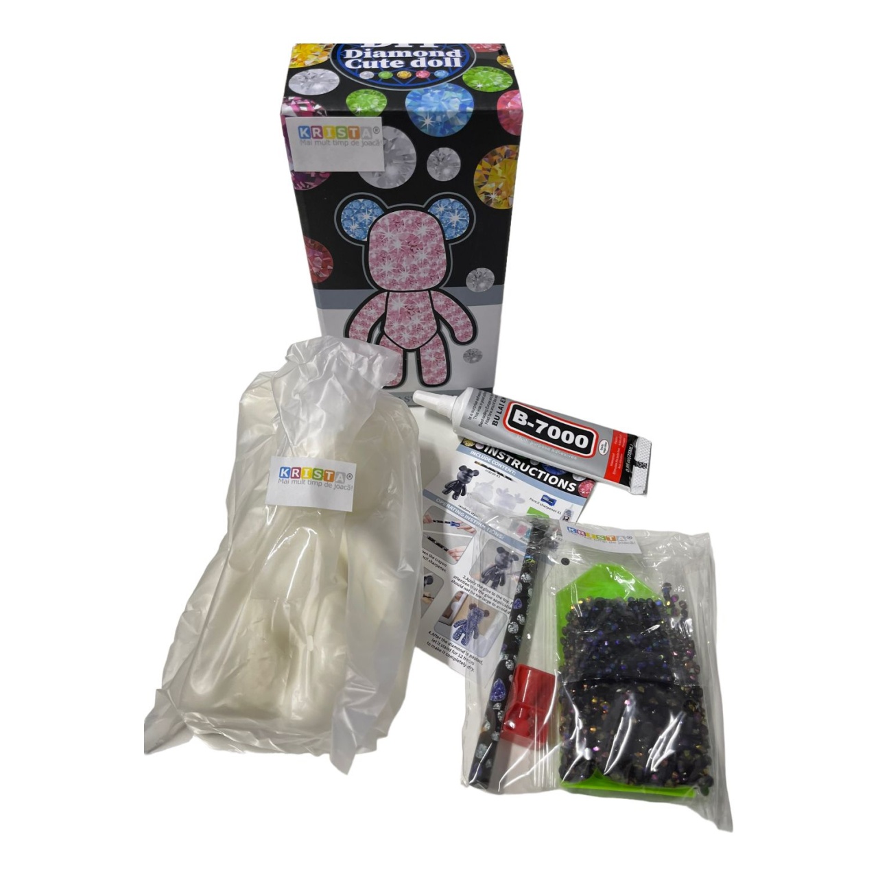 Joc DIY ursuletul cu diamante, pictura, goblen 5D - 2 | YEO