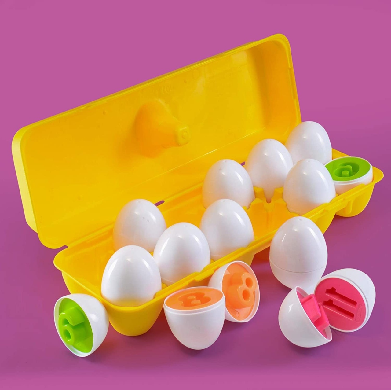 Joc educativ Set 12 oua de potrivit cu cifre - 2 | YEO