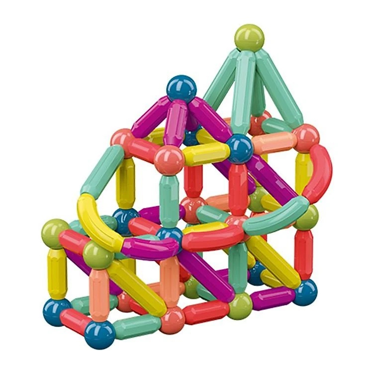 Joc STEM de constructii, 36 piese Magnetic Sticks