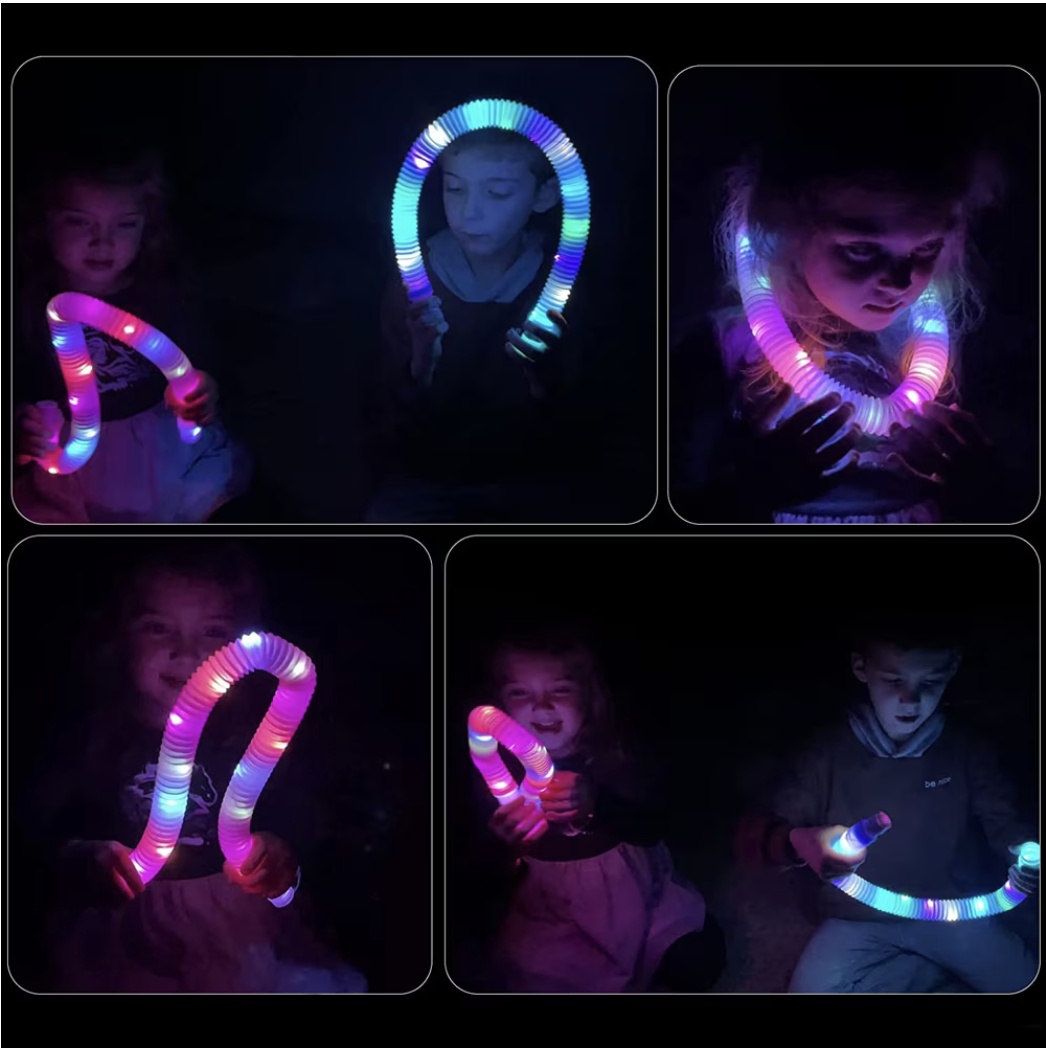 Jucarie senzoriala, antistres, Pop Tubes cu lumini LED - 2 | YEO