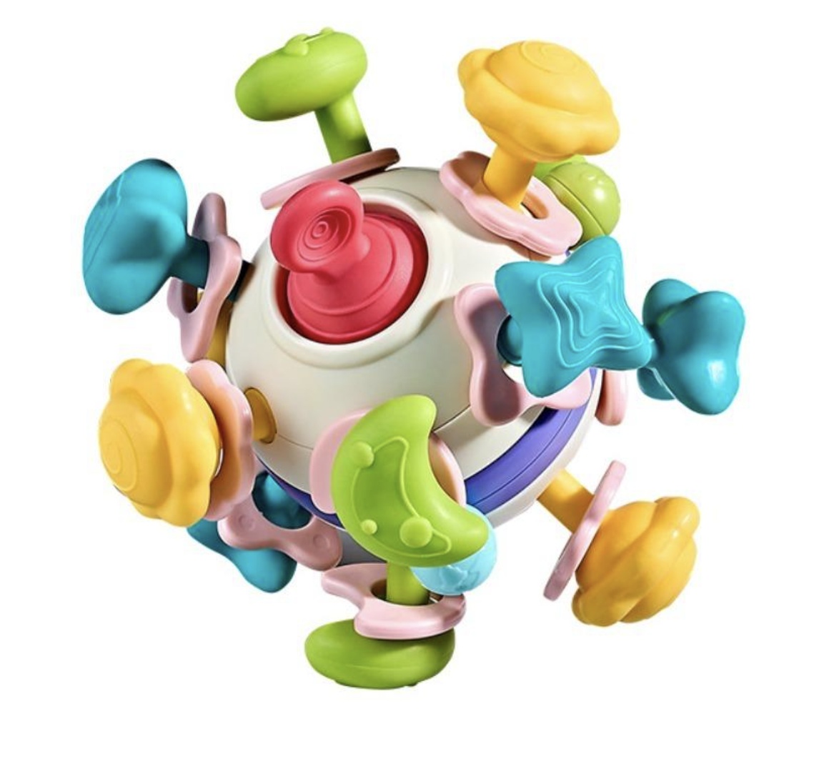 Jucarie senzoriala de dentitie Mingea Spatiala - Space Teether Ball - 1 | YEO