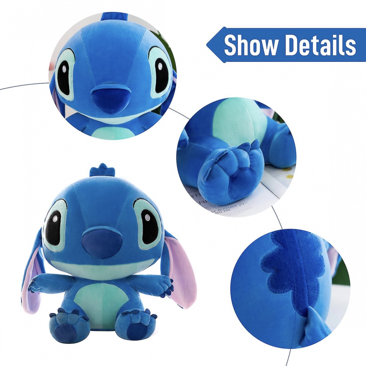 Mascota din plus Stitch 45 cm - 5 | YEO