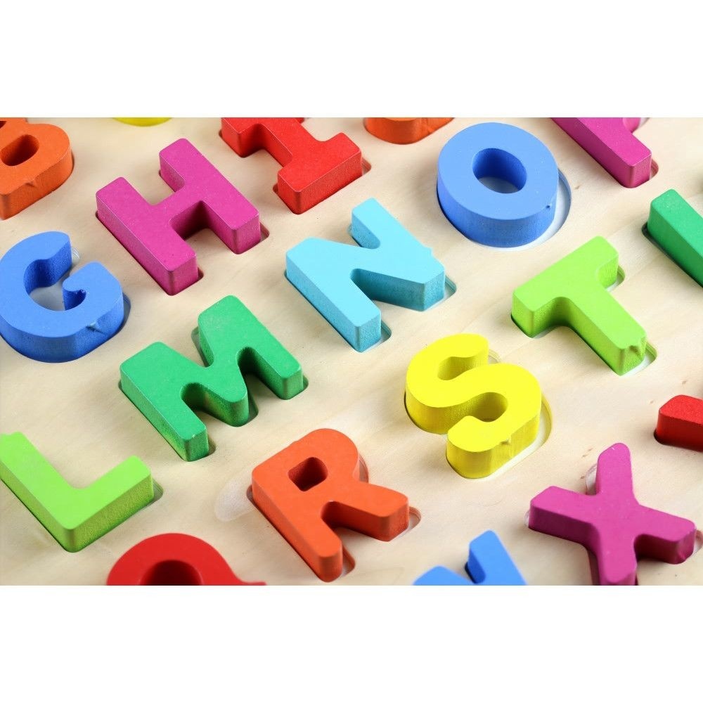 Puzzle Incastru Montessori Cu Litere Mari 3D - 3 | YEO