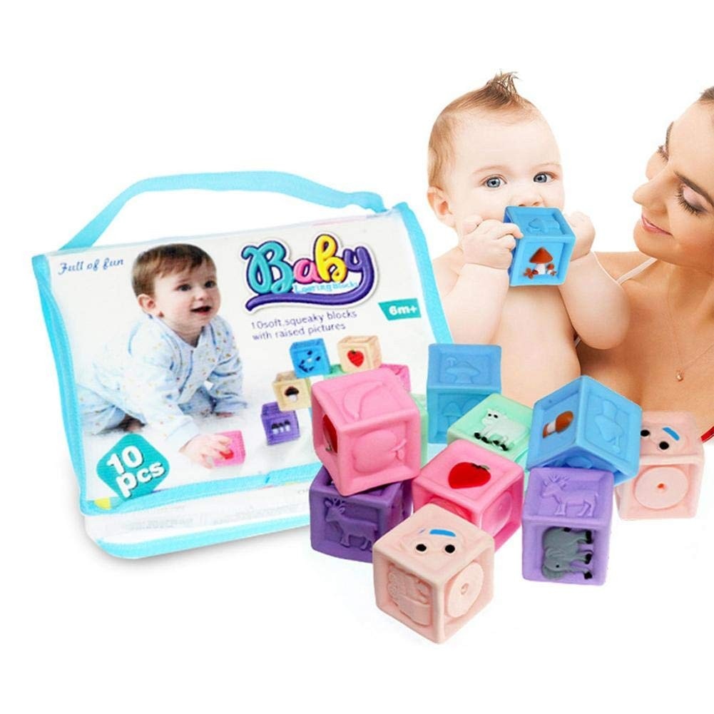 Set 10 Cuburi moi, Pastel Pentru Bebe - 4 | YEO