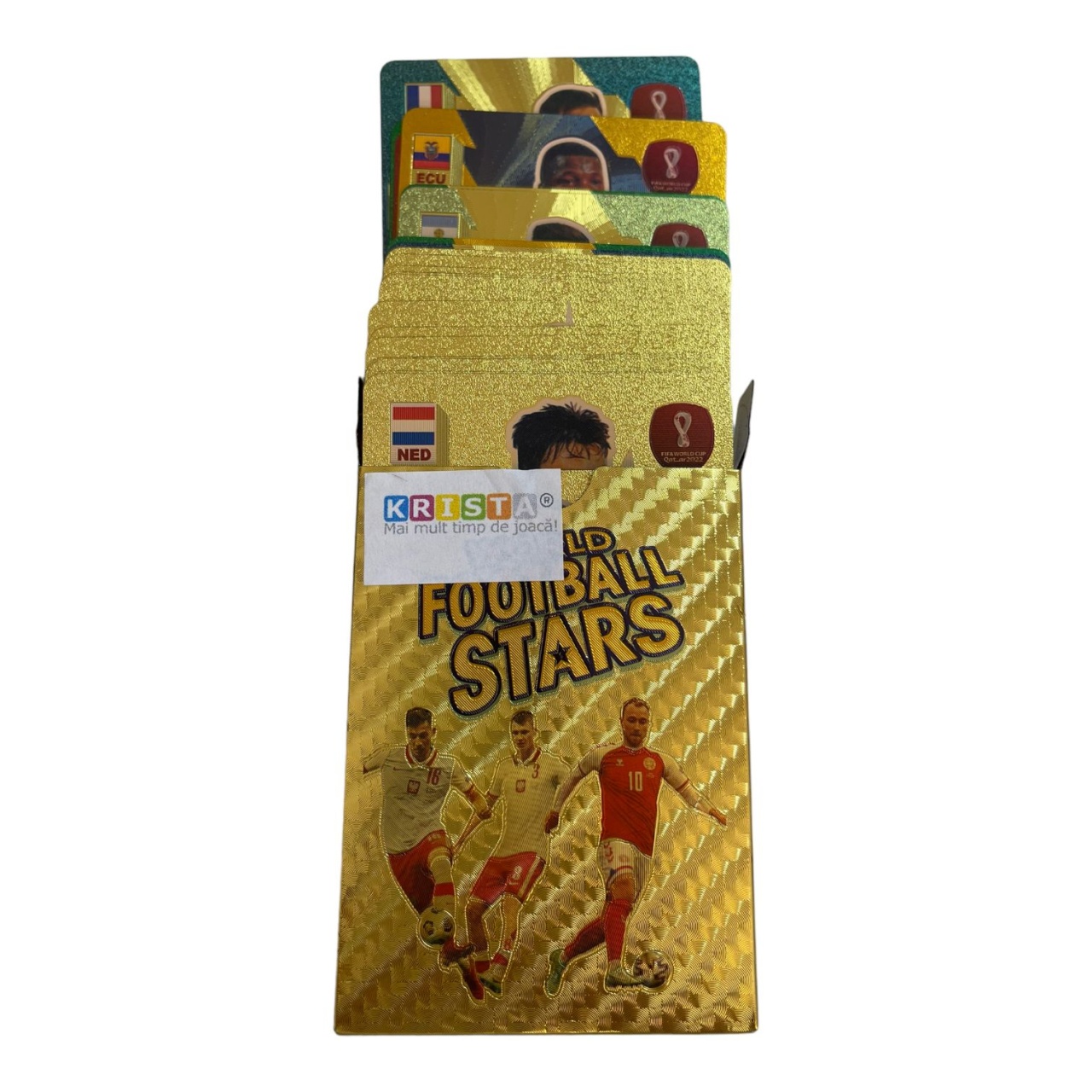 Set 55 cartonase aurii Fotbalisti - World Football Stars - 2 | YEO