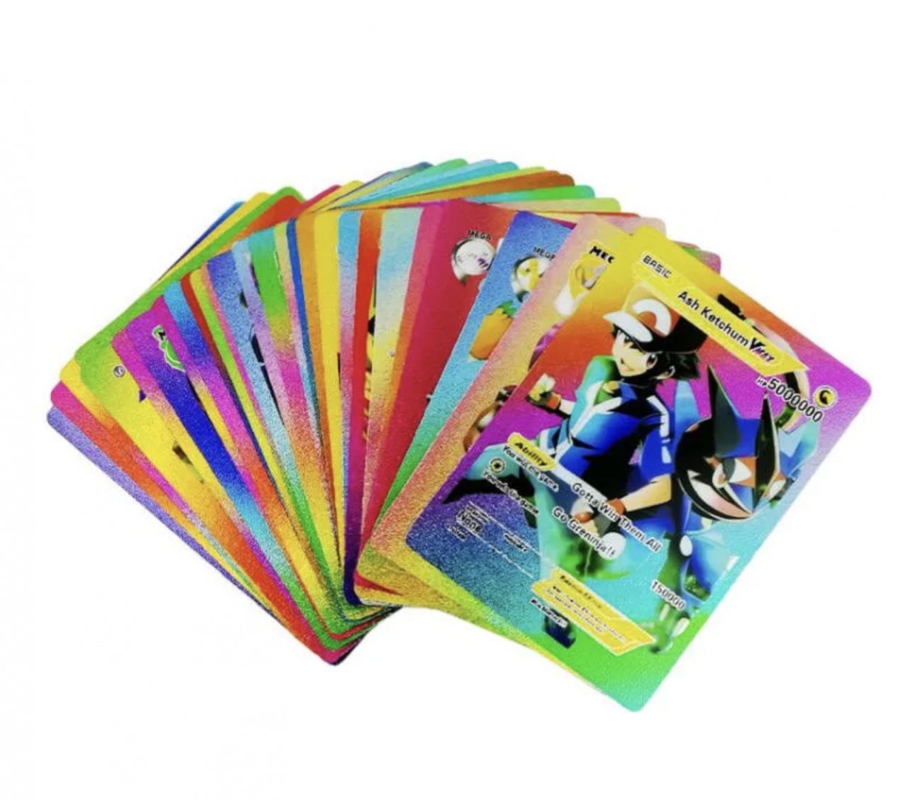 Set 55 cartonase multicolor golden Pokemon - 2 | YEO
