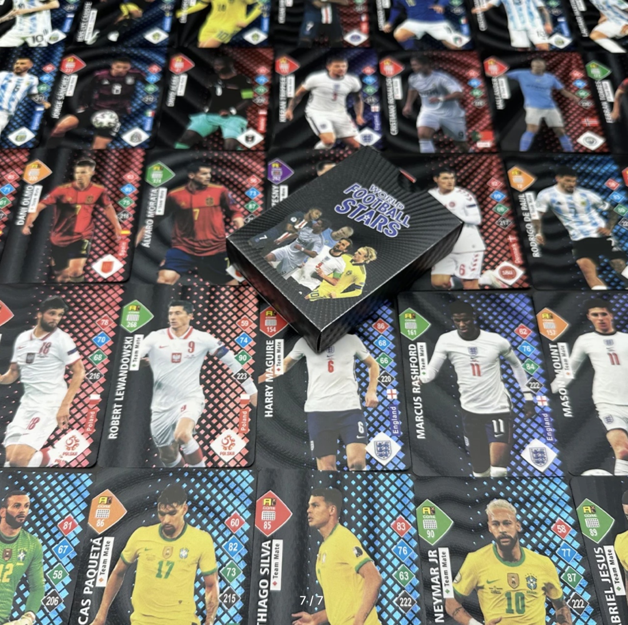 Set 55 cartonase negre Fotbalisti - World Football Stars - 3 | YEO