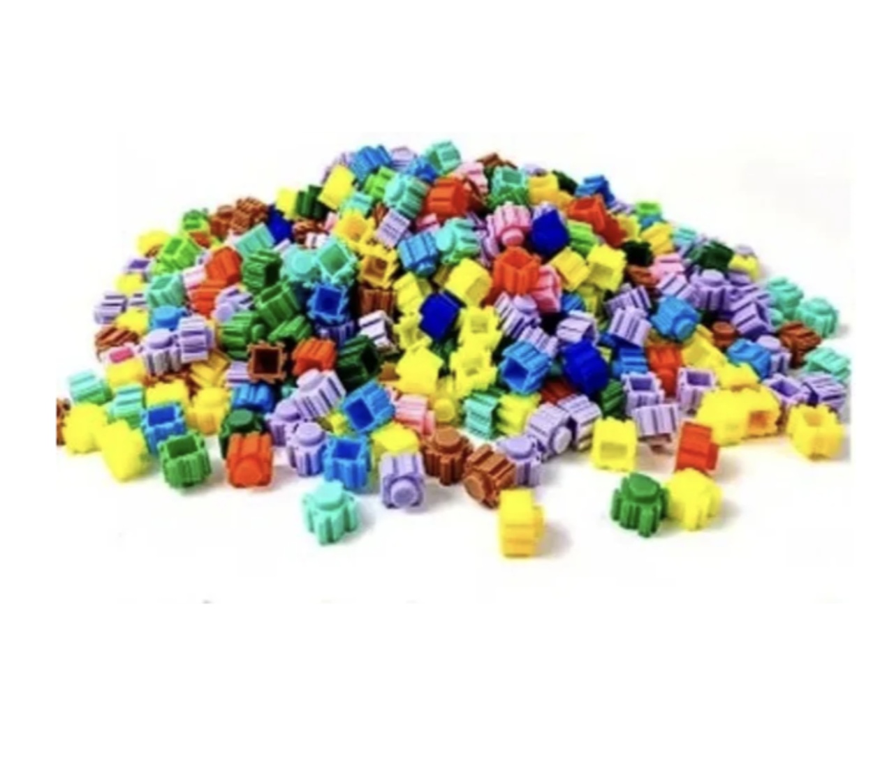 Set 84 piese constructie copii, plastic colorat - 3 | YEO