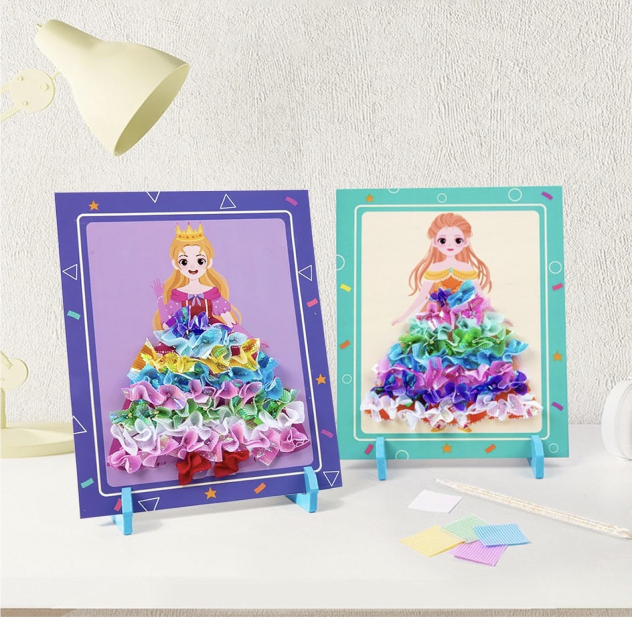 Set creativ si educativ Broderie pe rochia printesei blonde - 2 | YEO
