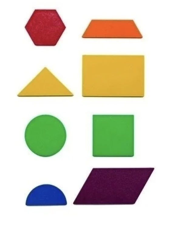 Set la Borcan cu 48 Forme Geometrice din Plastic – Activități Educative - 1 | YEO