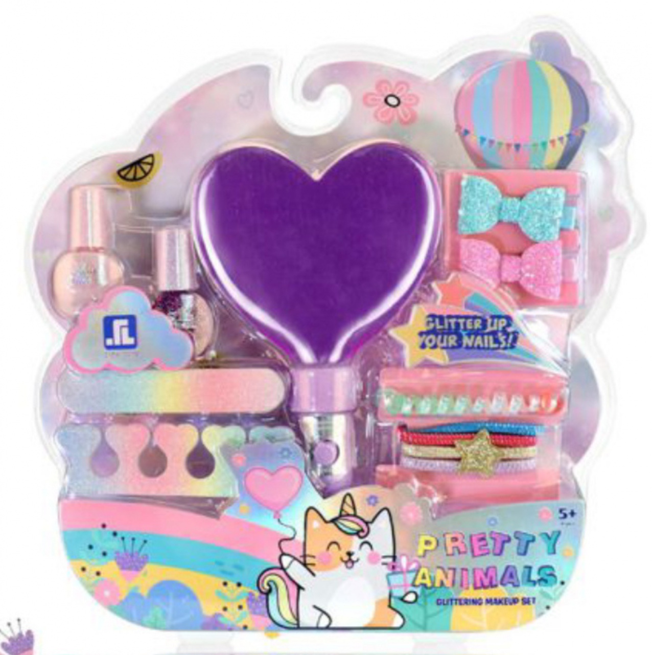 Set manichiura unghii si accesorii de par, Pretty Animals - 1 | YEO