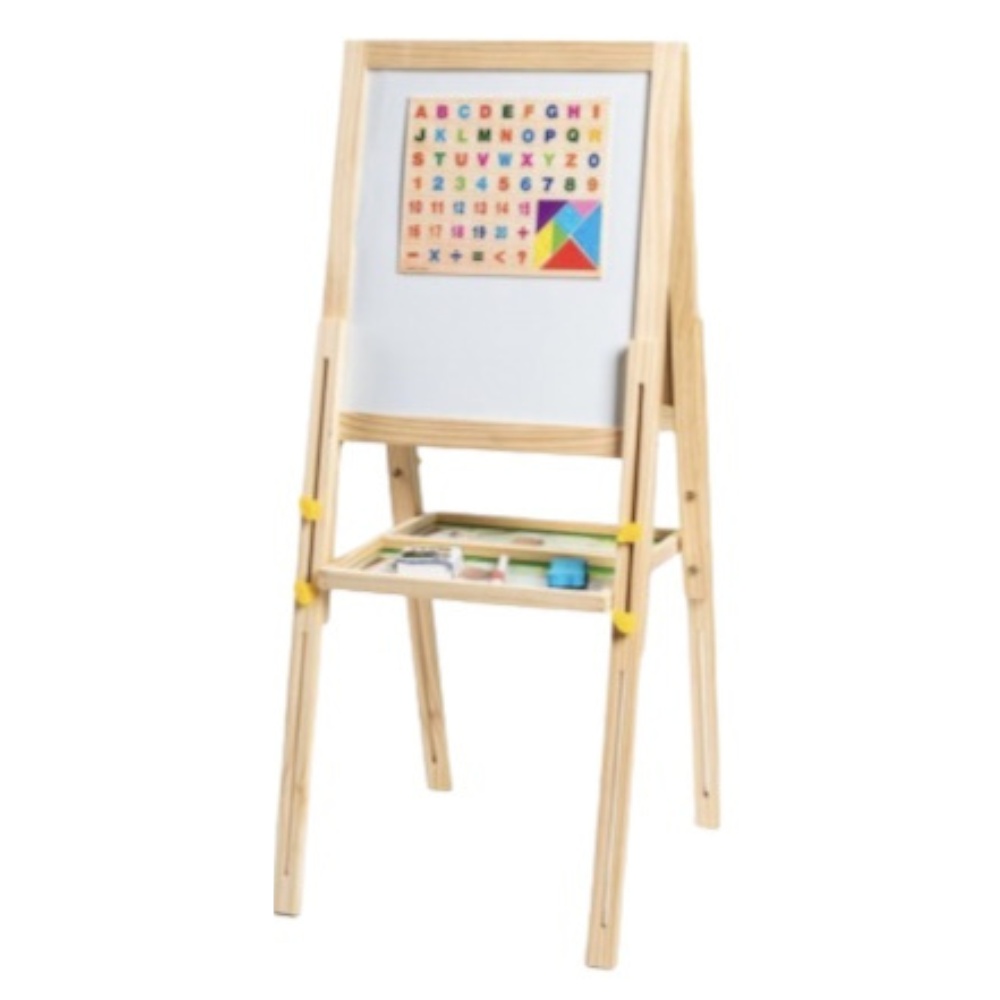 Tabla Jumbo cu Doua Fete si inaltime reglabila, 108 cm, din lemn