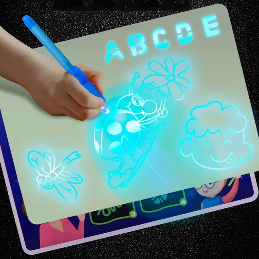 Tabla Magica Fluorescenta de scris cu Lumina - 3 | YEO