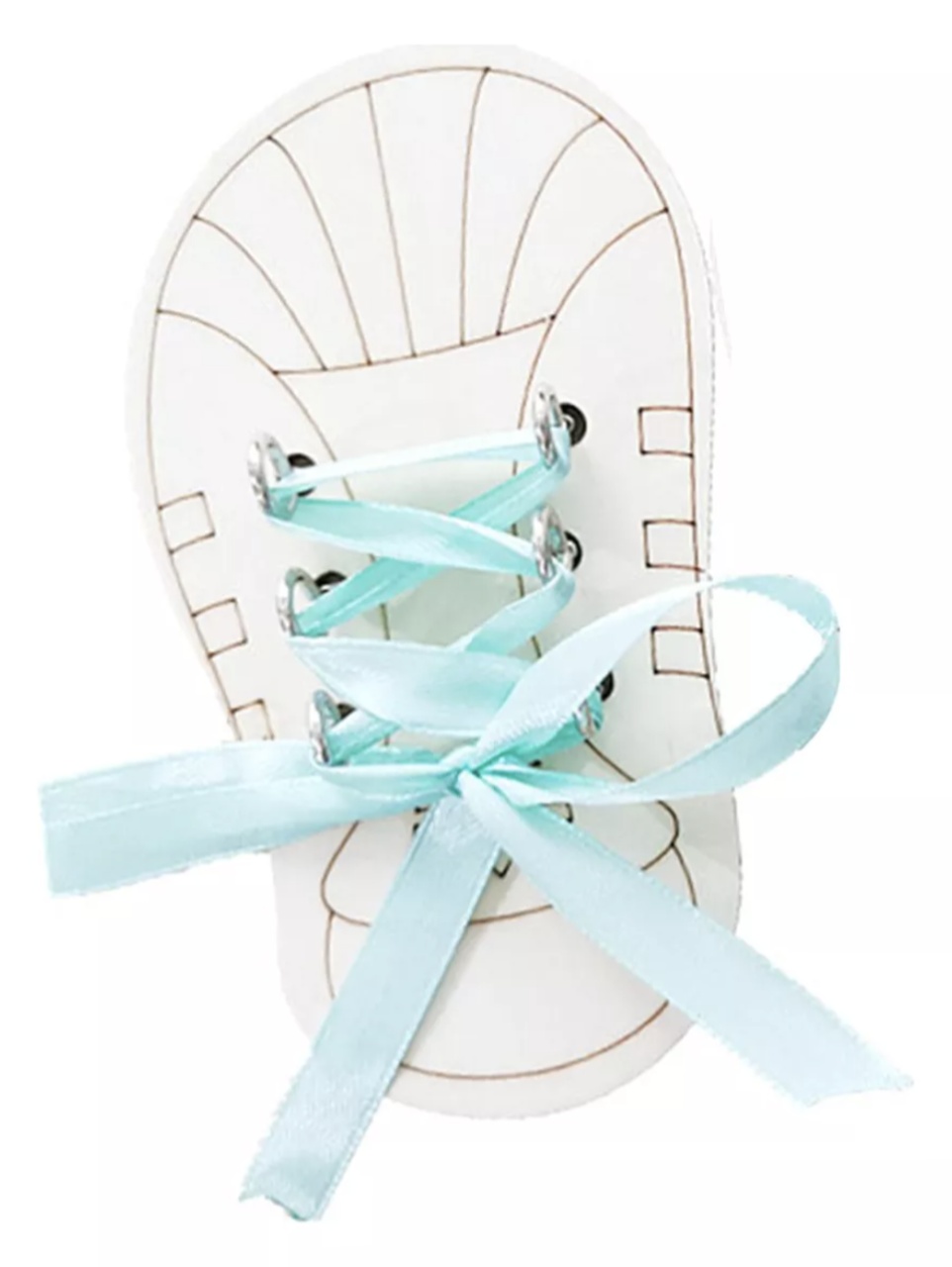 Accesoriu pentru Busy Board Pantof cu siret, din lemn - 4 | YEO