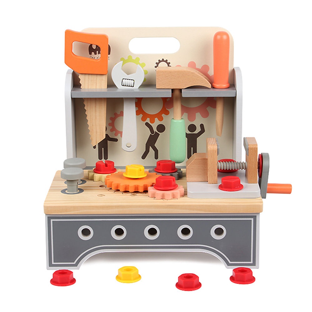 Atelier de scule, banc de lucru multifunctional, din lemn, MSN21005 - 3 | YEO