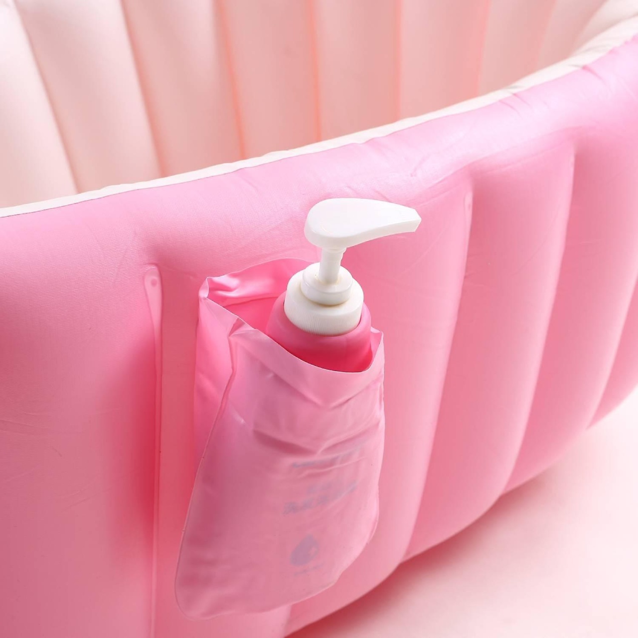 Cadita gonflabila pentru baita bebelusului, Big Pink - 4 | YEO
