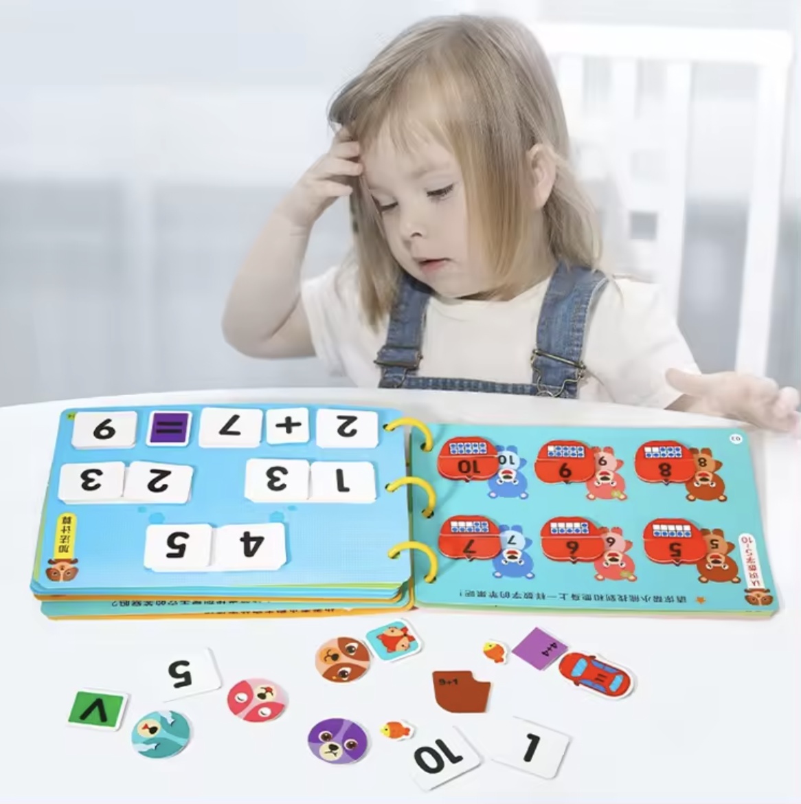 Carte educativa multifunctionala Quiet Book Matematica de baza, 2-6 ani - 2 | YEO