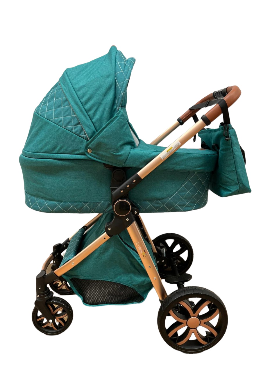 Carucior 3 in 1, 3 piese landou, sport si scoica, T6 - verde - 1 | YEO