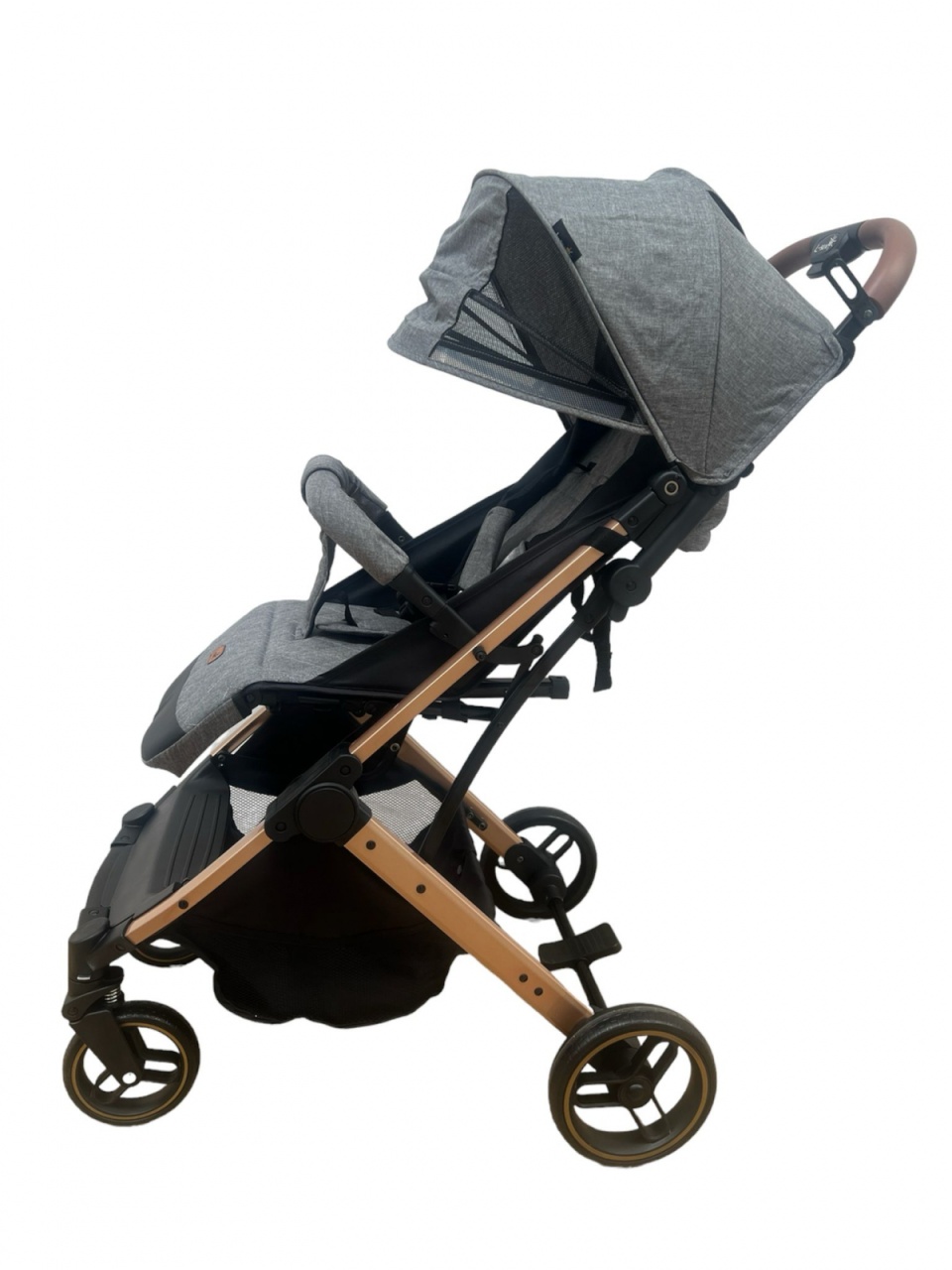 Carucior sport pliabil, tip troller, cu suspensii si husa picioare, C9 gri - 2 | YEO