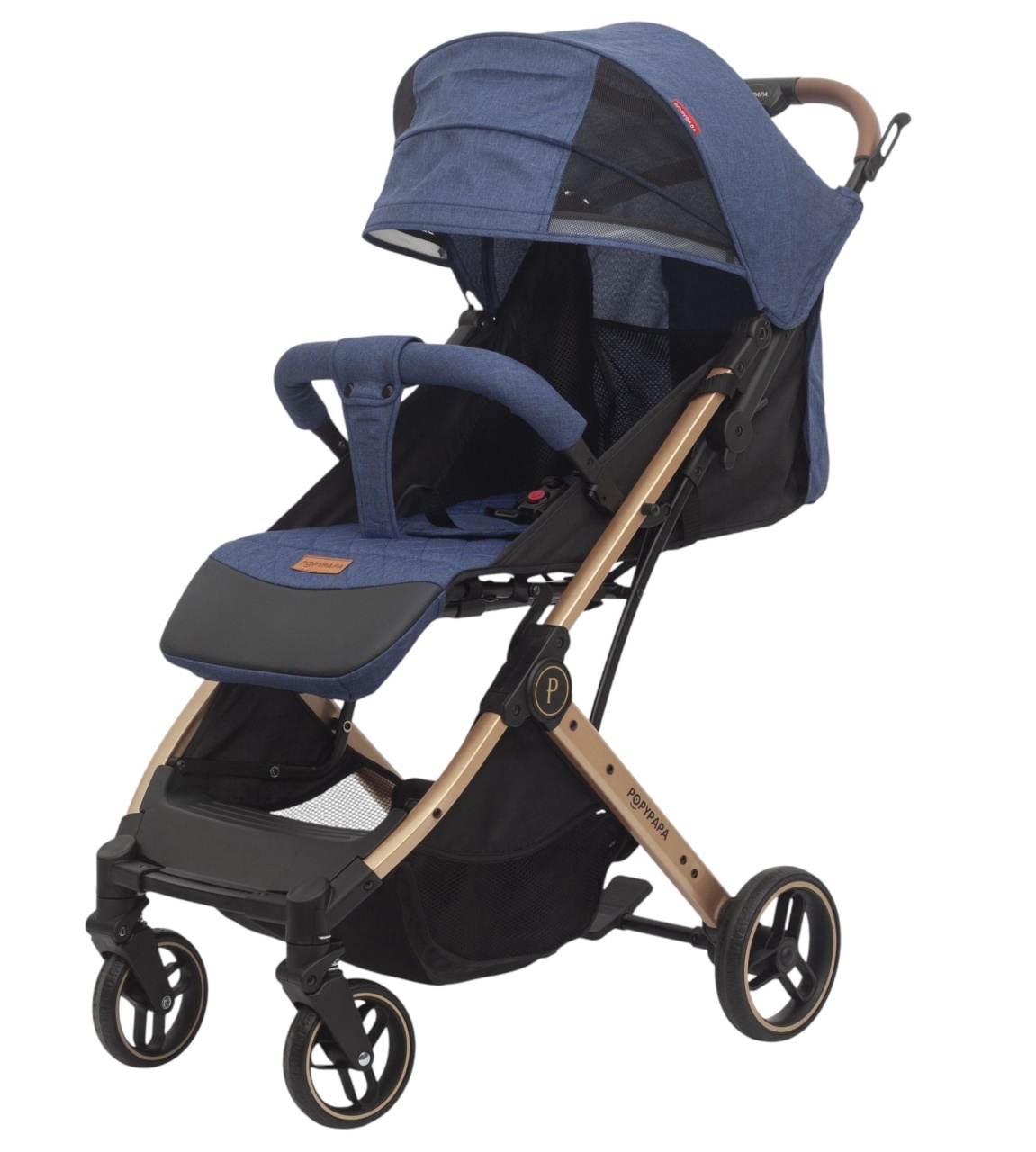 Carucior sport pliabil, tip troller, cu suspensii si husa picioare, C9 Albastru - 1 | YEO