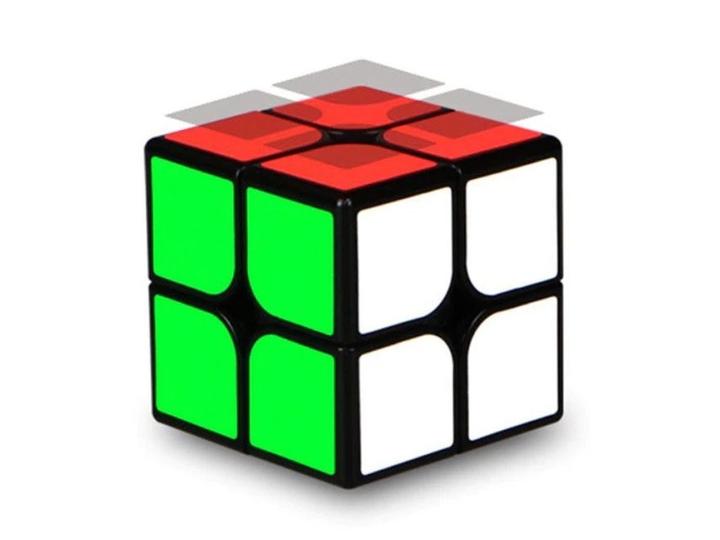 Cub mecanic 2x2x2, multicolor Black Line, de viteza Speedcube mecanic - 1 | YEO