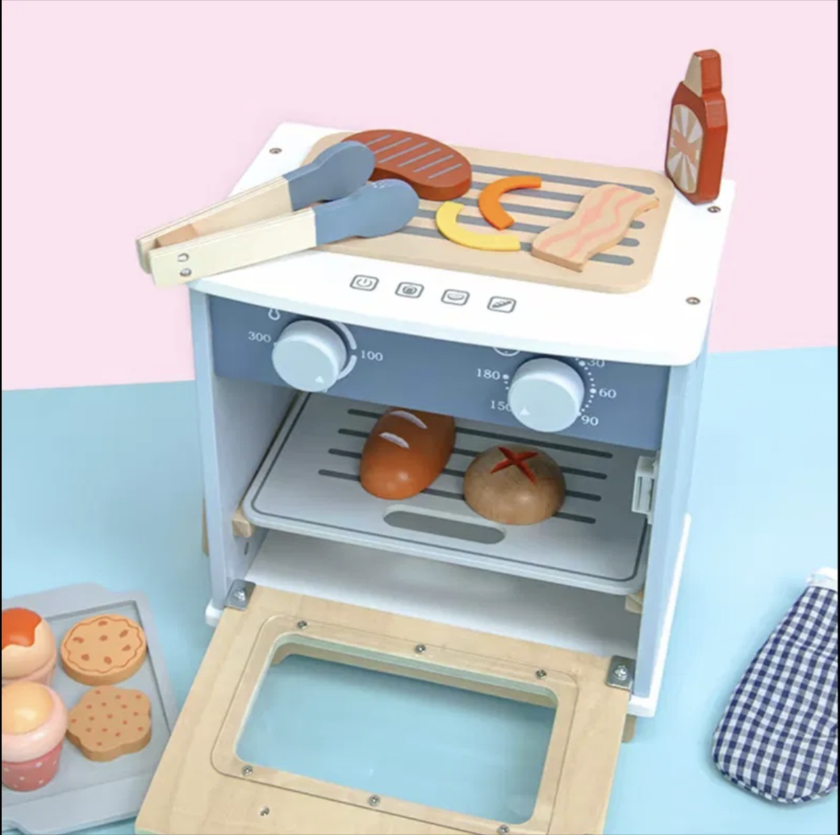 Cuptor de bucatarie pentru copii, My Little Oven, Montessori, din lemn - 1 | YEO