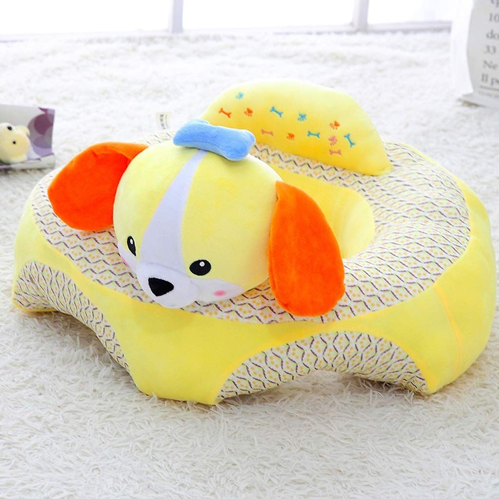 Fotoliu Baby Smile Animalute Invat Sa Stau In Fundulet 45 cm, Catelusul galben