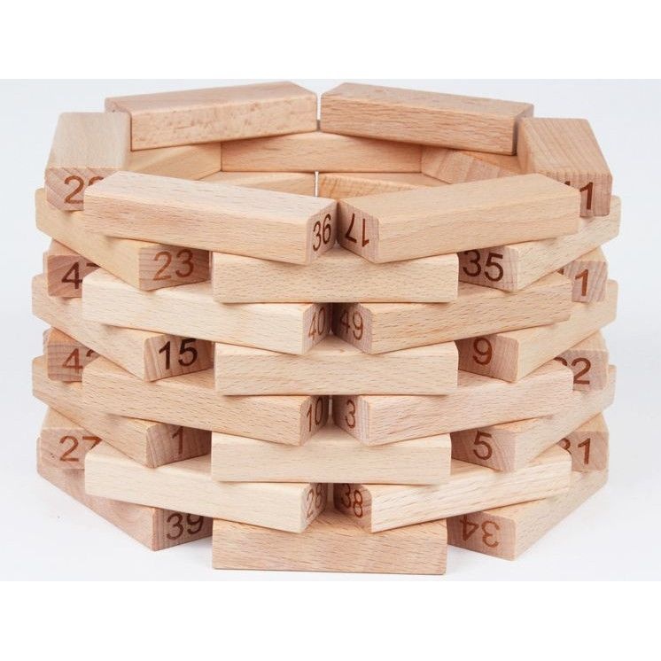 Joc Blocuri Tip Jenga Mare Natur - 2 | YEO
