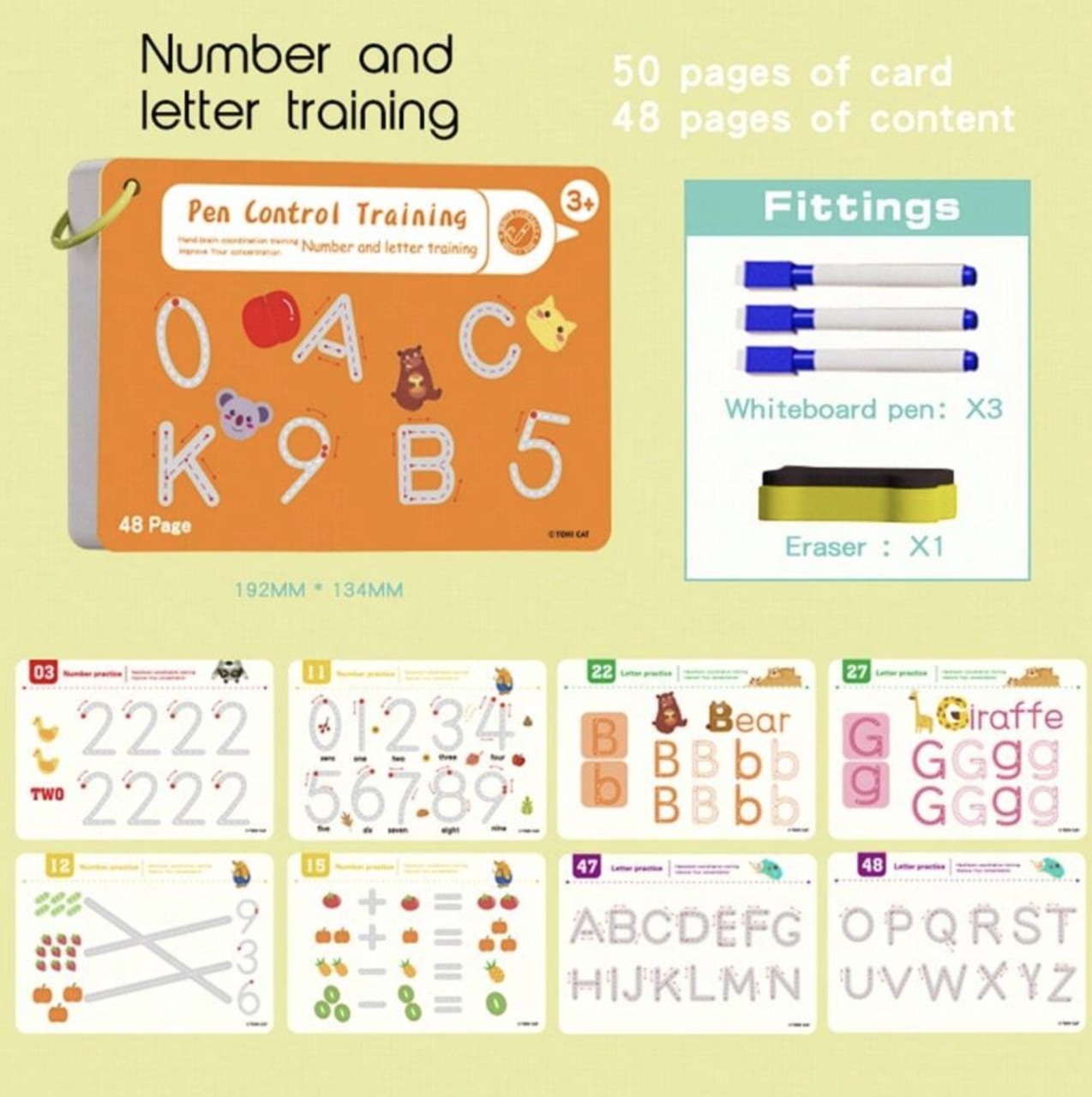 Joc Montessori – Carduri reutilizabile Scrie si sterge - 2 | YEO