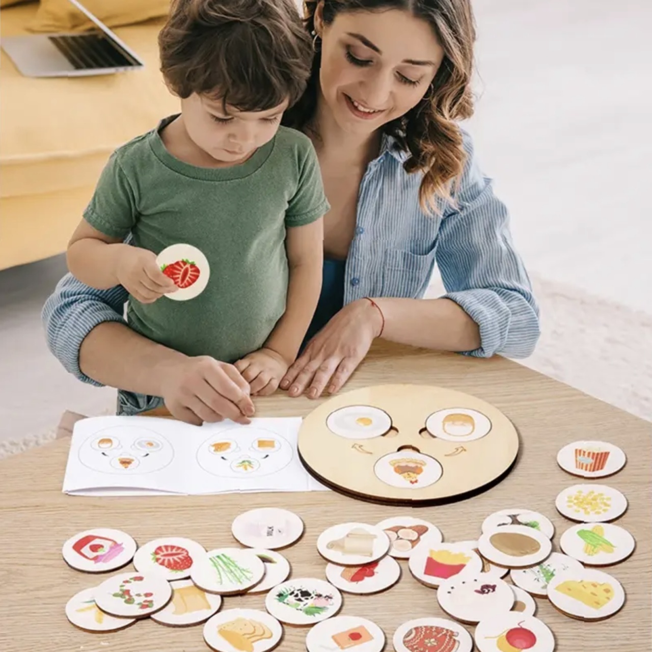 Joc Montessori Decomposing Game, Etapele Vietii, din Lemn - 2 | YEO