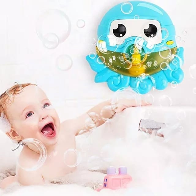 Jucarie muzicala de baie cu baloane de sapun - Octopus Bubble - 1 | YEO