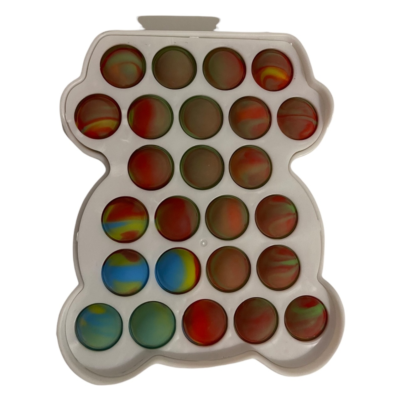Jucarie POP IT!, Dimple, antistres, din silicon si plastic, URSULET, 14 cm