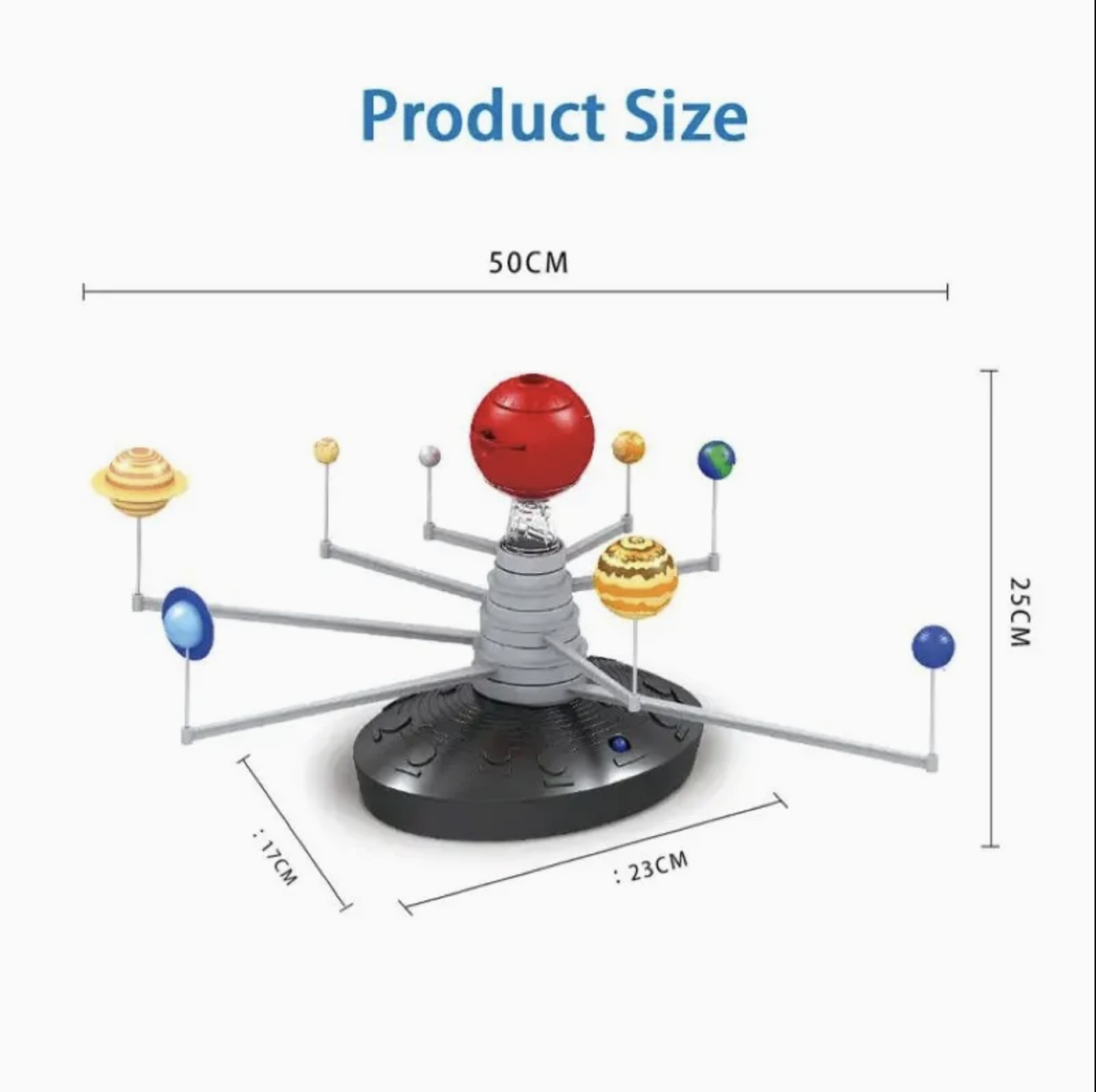 Kit educational STEM – Sistemul Solar cu Proiector, Sunete si Pictura DIY - 1 | YEO