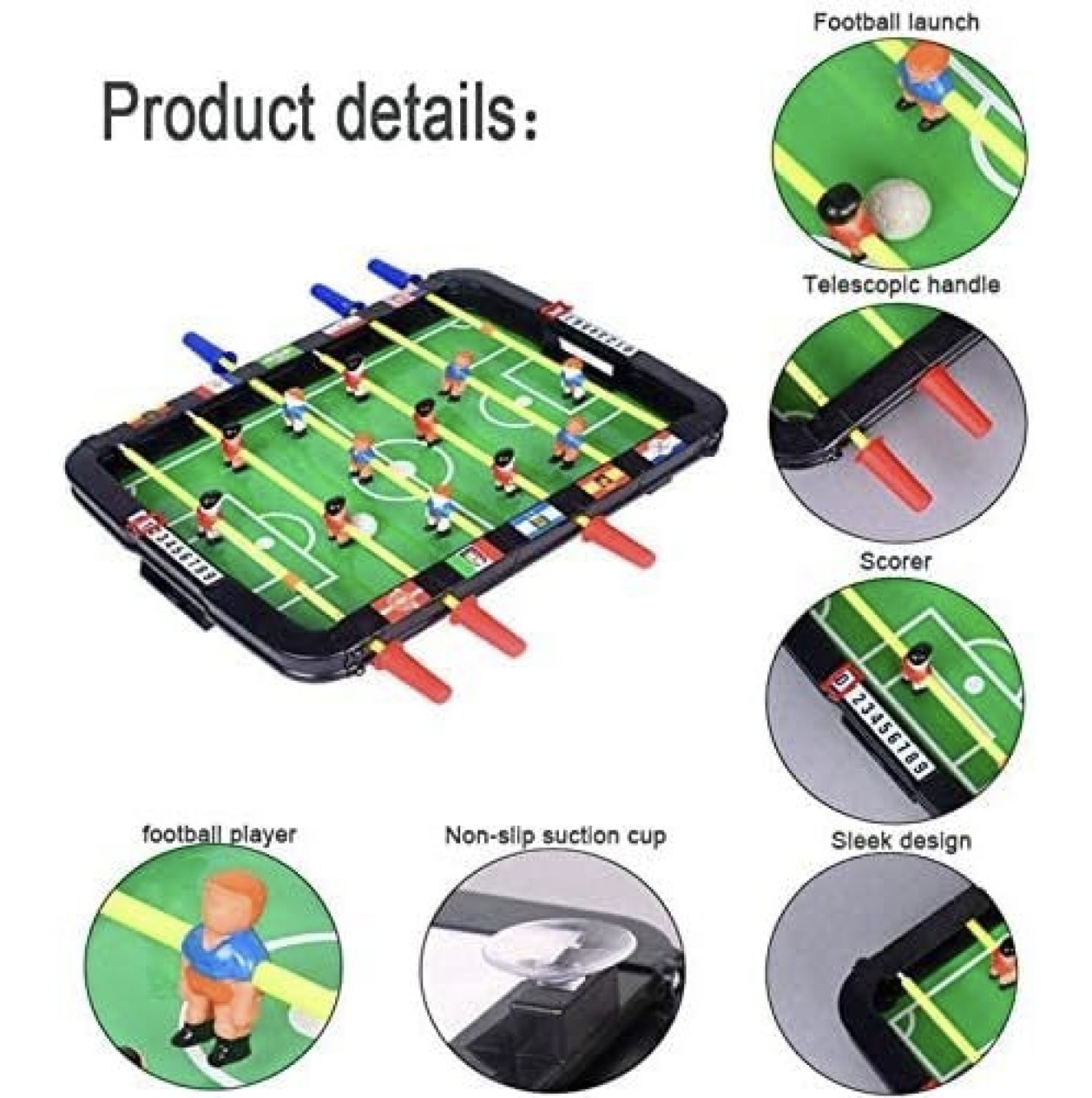 Masa de fotbal 5+1, Soccer Deluxe 43 cm - 3 | YEO