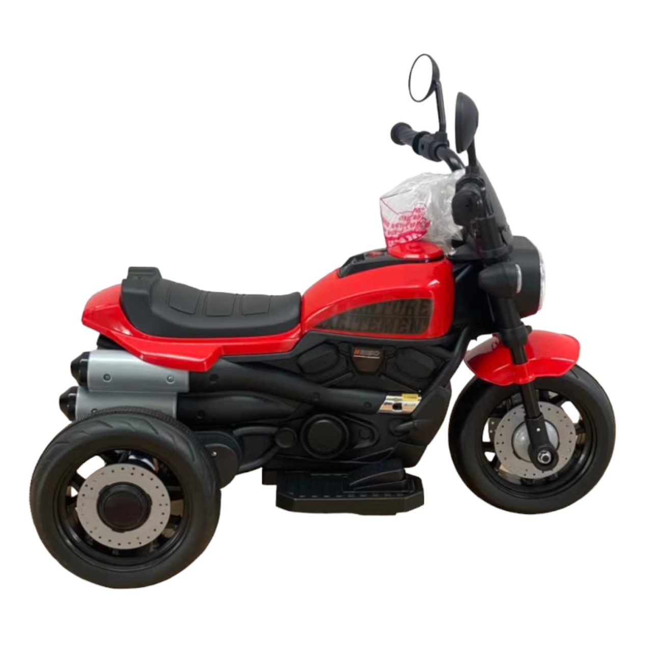 Motocicleta electrica copii 618R, acumulator 6V, 1 motor, cu sunete si lumini, rosu - 3 | YEO