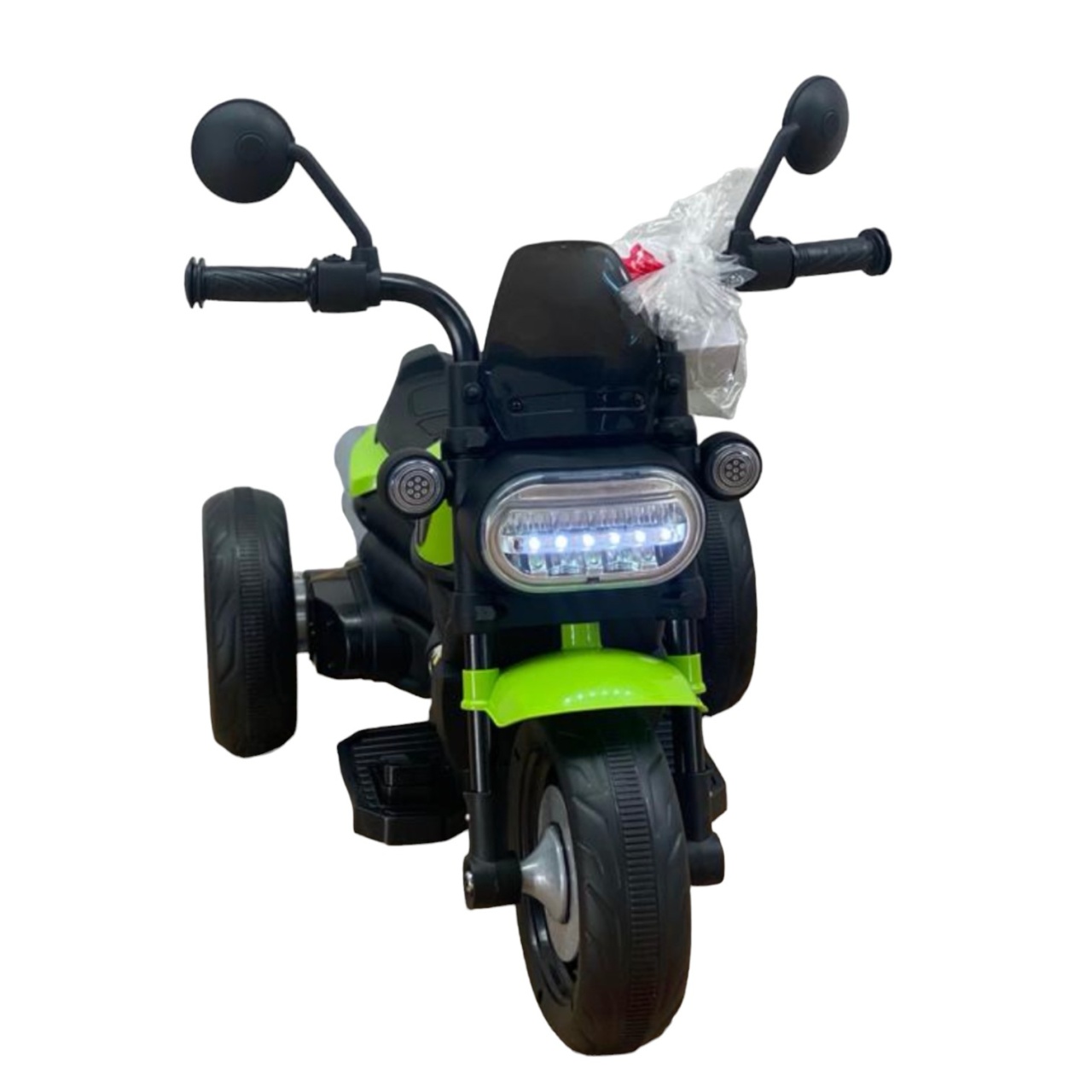 Motocicleta electrica copii 618V, acumulator 6V, 1 motor, cu sunete si lumini, verde - 1 | YEO