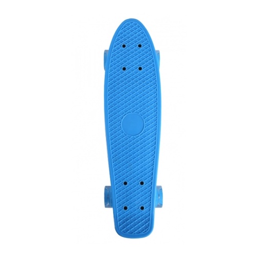 Penny Board Cu Lumini In Roti, bleu - 1 | YEO