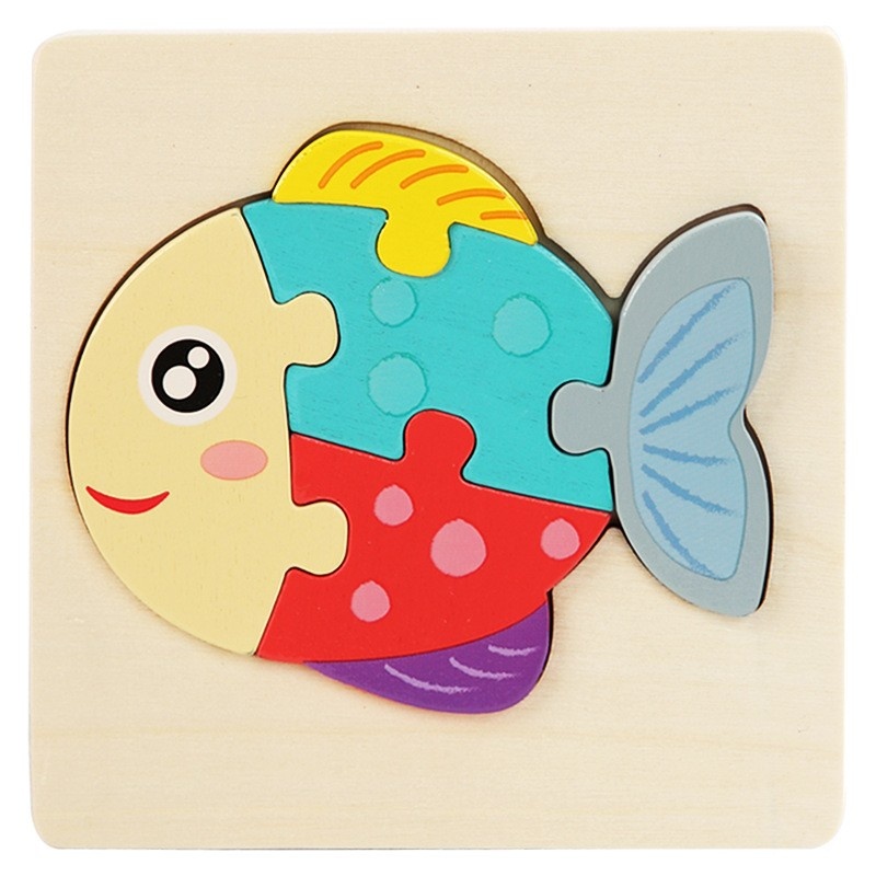 Puzzle 3D mini pastel, din lemn - 5 | YEO