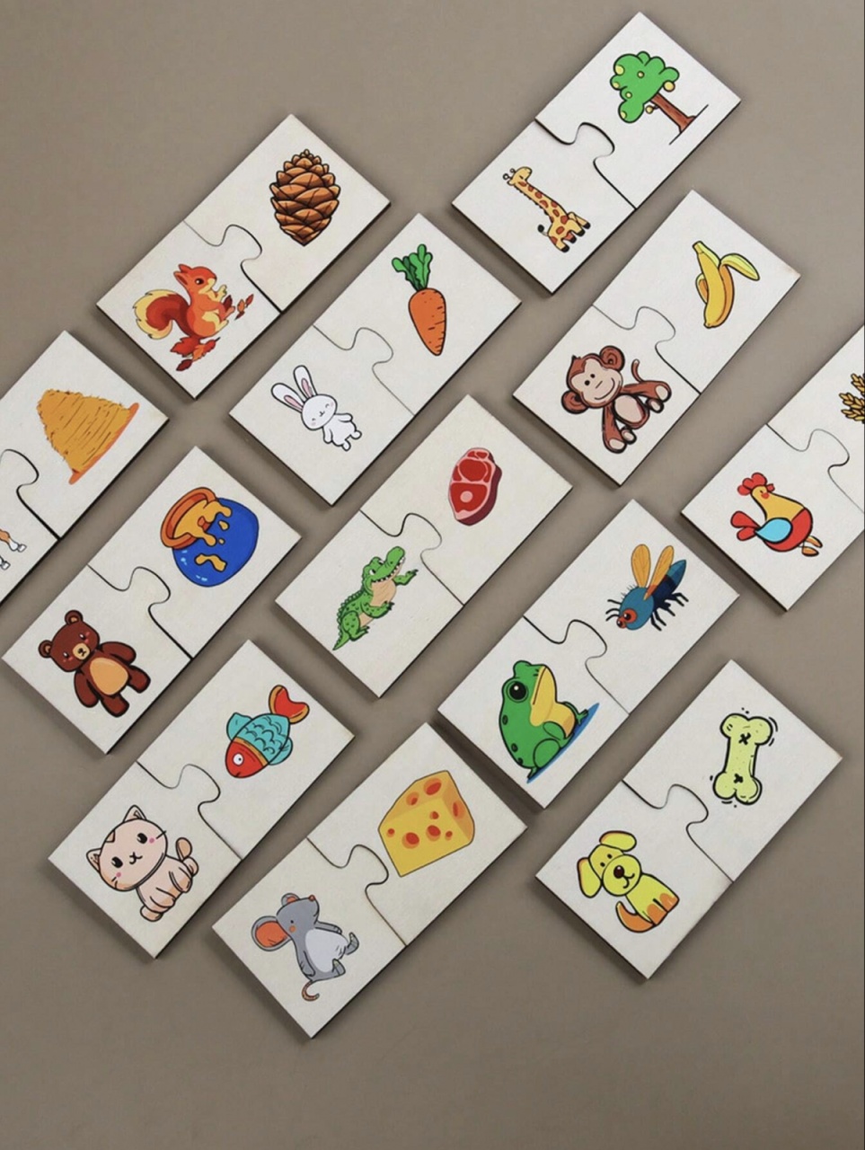 Puzzle de Asociere cu Animale si evolutia lor, 24 Piese - 3 | YEO